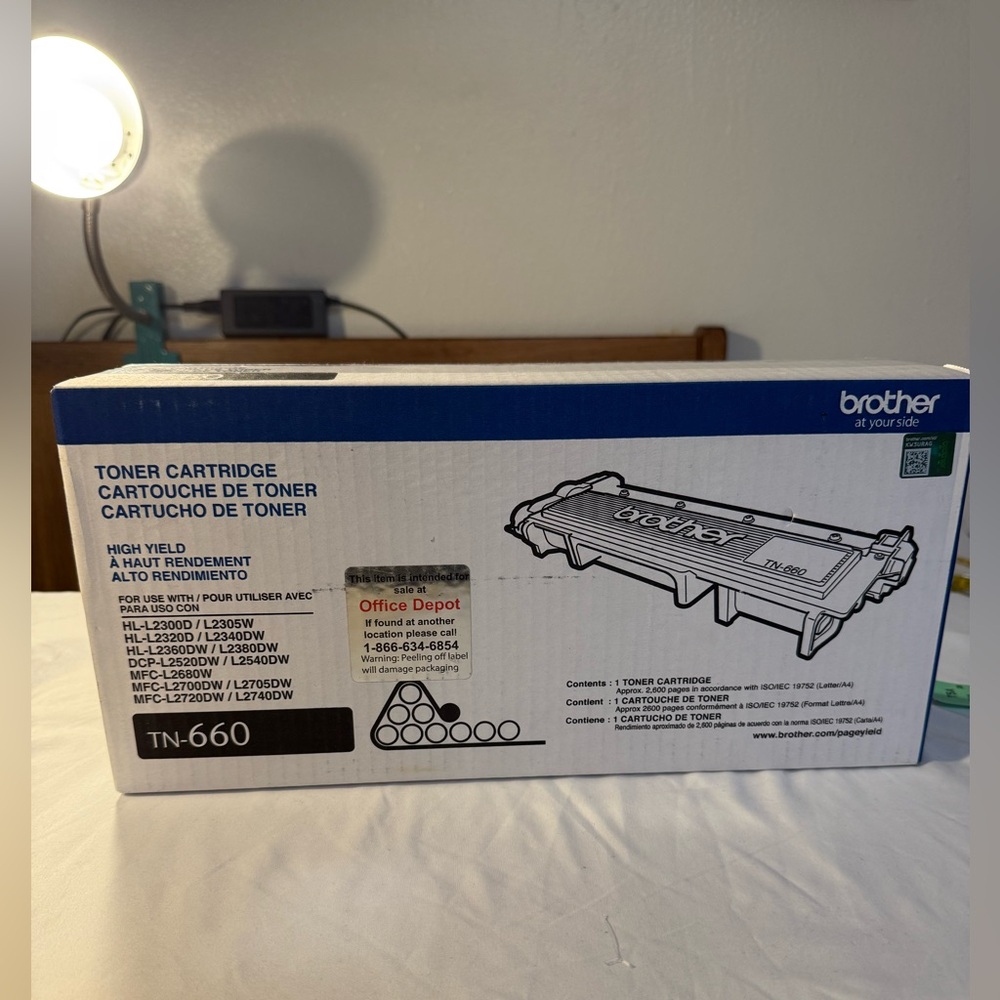 Brother TN-660 Printer Ink Drum. New/factory Sealed, high Yield.